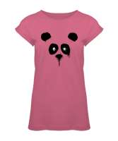 Suluboya Panda Pembe Kadın Tunik - Tisho