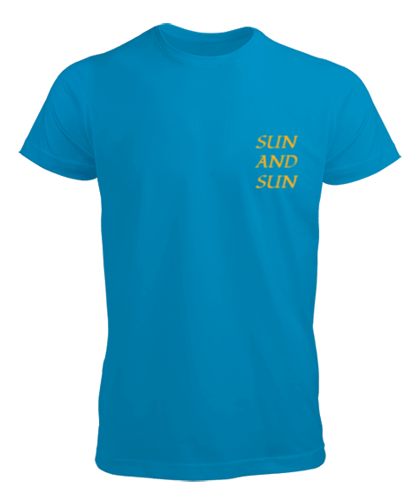 Sun and Sun Yazılı Erkek Tişört