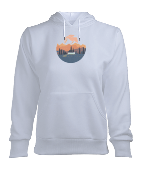 Tisho - Sun Kadın Kapşonlu Hoodie Sweatshirt