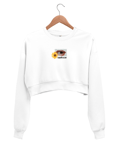 Tisho - SUNFLOWER | look Kadın Crop Sweatshirt