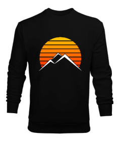 Tisho - sunrise on the mountain Erkek Sweatshirt