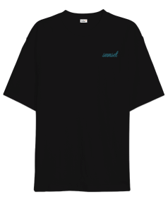 sunset arkası baskılı oversize tshirt Oversize Unisex Tişört - Thumbnail