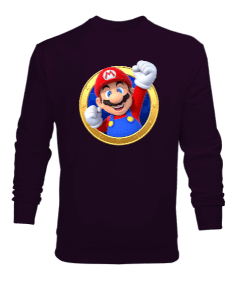 Tisho - Super Mario Baskılı Erkek Sweatshirt