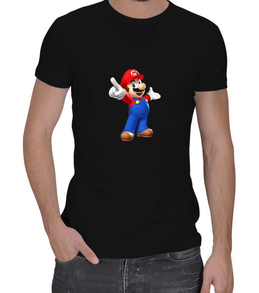 Tisho - Super Mario Tshirt Erkek Regular Kesim Tişört