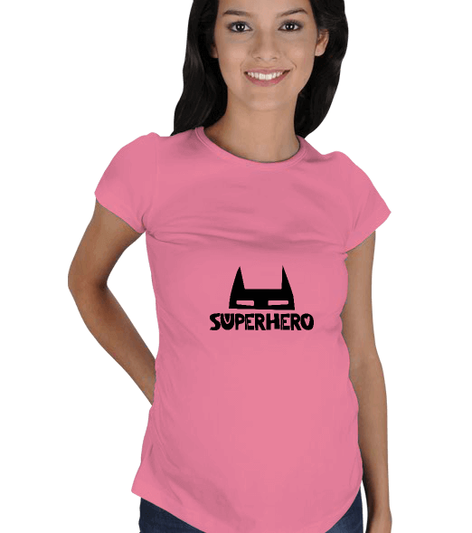 Tisho - Superhero Kısa Kollu Hamile Tişörtü
