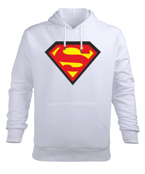 Tisho - Superman Erkek Sweatshirt Erkek Kapüşonlu Hoodie Sweatshirt