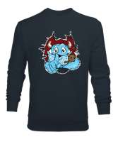 Sweet Monster - Sevimli Canavar Füme Erkek Sweatshirt - Tisho