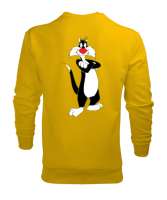Sylvester Kedi Sarı Erkek Sweatshirt - Thumbnail