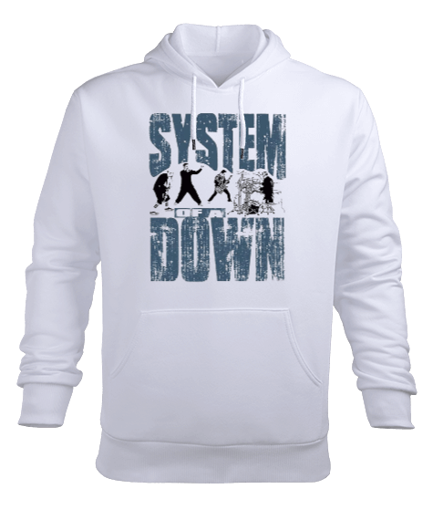 Tisho - System Of a Down Rock Tasarım Baskılı Erkek Kapüşonlu Hoodie Sweatshirt