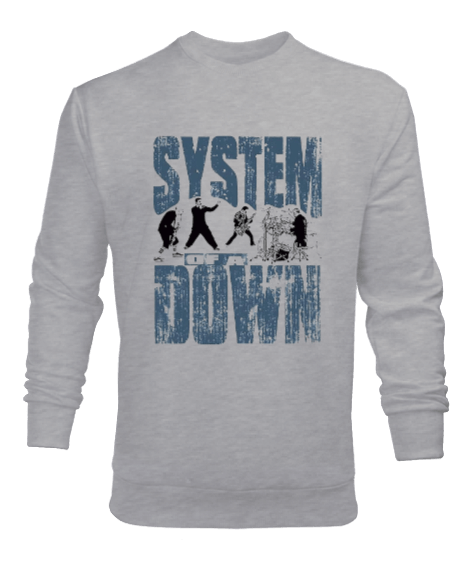 System Of a Down Rock Tasarım Baskılı Erkek Sweatshirt