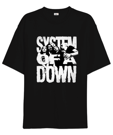 Tisho - System Of a Down Rock Tasarım Baskılı Oversize Unisex Tişört