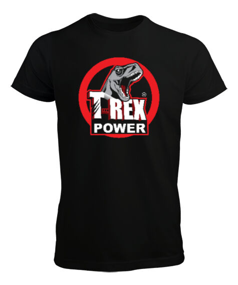 Tisho - T-Rex Power Siyah Erkek Tişört
