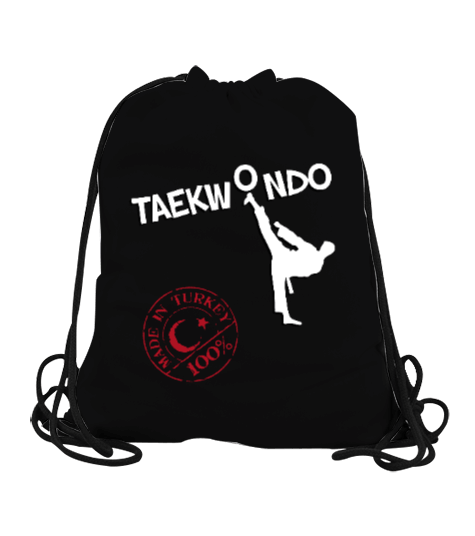 Tisho - taekwondo baskılı büzgülü spor çantası Büzgülü Spor Çanta
