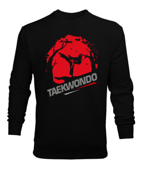 Tisho - Taekwondo Blu V2 Siyah Erkek Sweatshirt