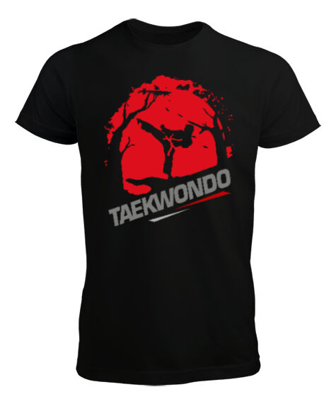 Tisho - Taekwondo Blu V2 Siyah Erkek Tişört