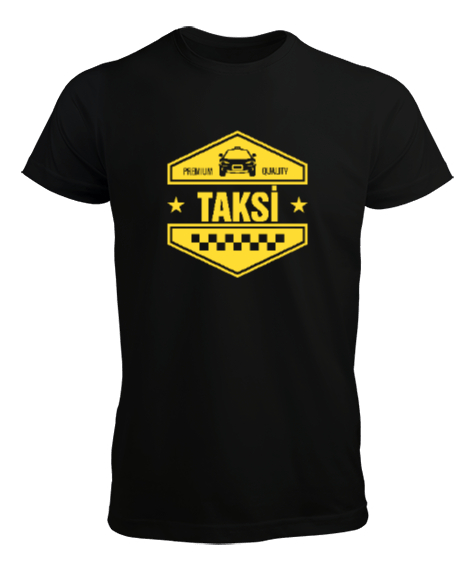 Tisho - Taksi Servisi - Şoför Siyah Erkek Tişört