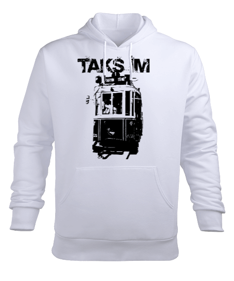 Tisho - Taksim Baskılı Erkek Kapşonlu Sweatshirt Erkek Kapüşonlu Hoodie Sweatshirt