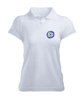 tasarım, hediye, boncuk, nazar Beyaz Kadın Polo Yaka Tişört - Tisho