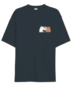 tatlı pandalar Oversize Unisex Tişört - Tisho