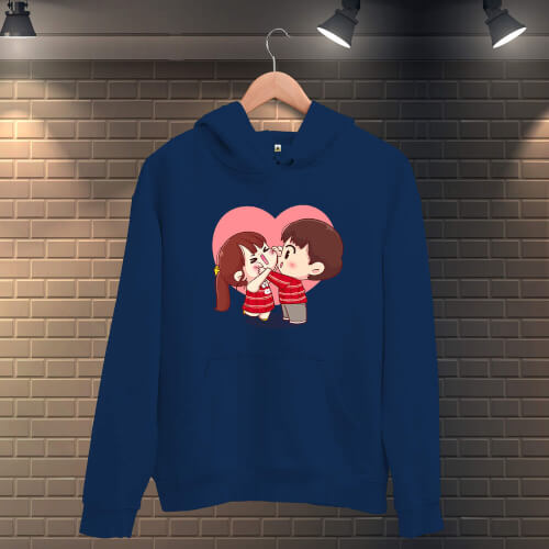 Tatlı Sevgililer Kadın Kapüşonlu Sweatshirt - Thumbnail