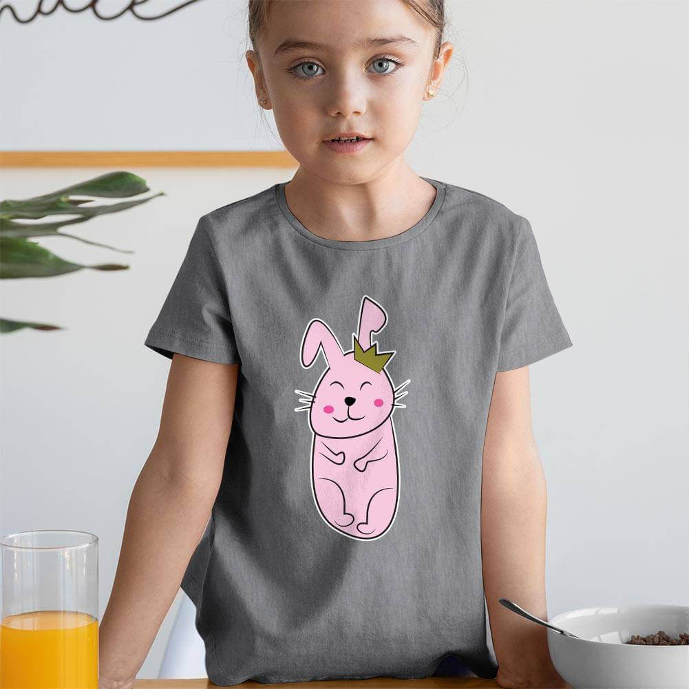 Tisho - Tavşan Kız Çocuk Tişört - Tekli Kombin