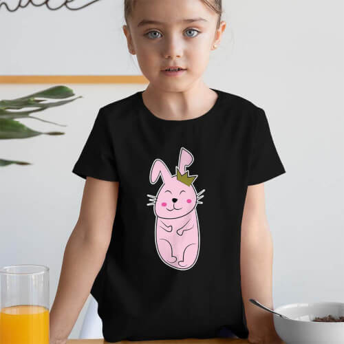 Tavşan Kız Çocuk Tişört - Tekli Kombin