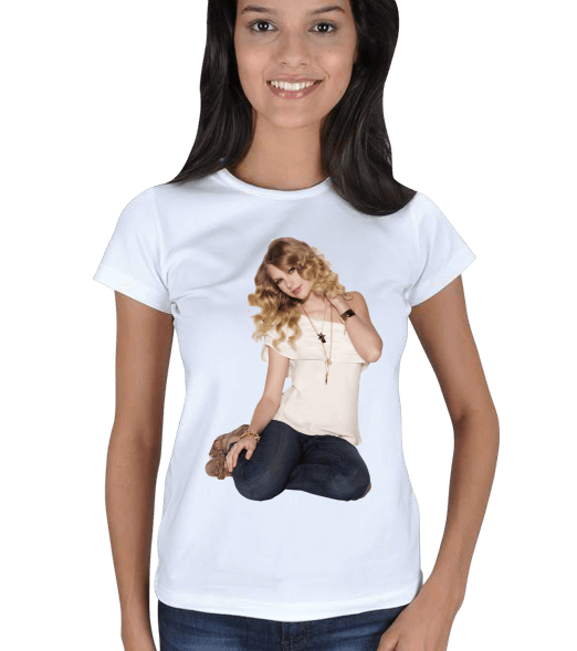 Tisho - Taylor Swift Baskılı Bayan T-Shirt Kadın Tişört