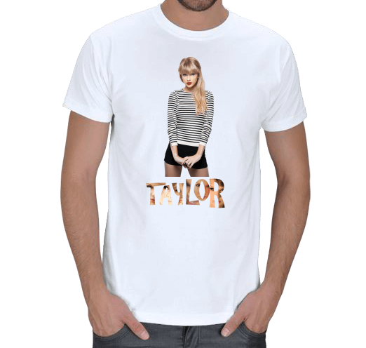 Tisho - Taylor Swift Baskılı T-Shirt Erkek Tişört