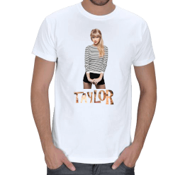 Tisho - Taylor Swift Baskılı T-Shirt Erkek Tişört