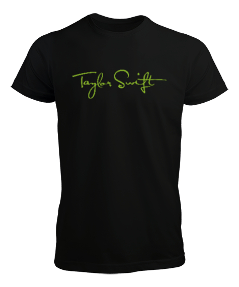 Tisho - Taylor Swift Signature - İmza Siyah Erkek Tişört