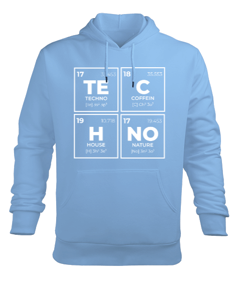 Tisho - Techno Erkek Kapüşonlu Hoodie Sweatshirt