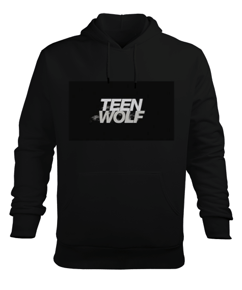 Tisho - teen wolf baskılı Erkek Kapüşonlu Hoodie Sweatshirt