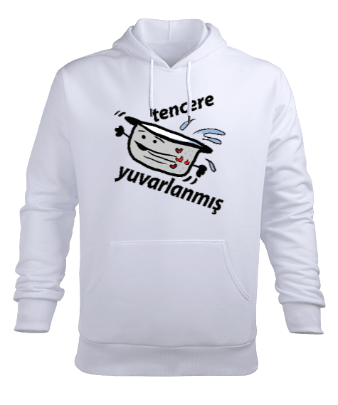 Tisho - Tencere Erkek Kapüşonlu Hoodie Sweatshirt