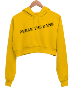 The Bank Kadın Crop Hoodie Kapüşonlu Sweatshirt - Thumbnail