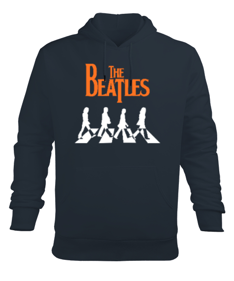 Tisho - The Beatles V1 Füme Erkek Kapüşonlu Hoodie Sweatshirt