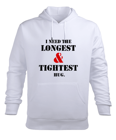 Tisho - the black red text Erkek Kapüşonlu Hoodie Sweatshirt