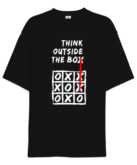 Tisho - The Box Siyah Oversize Unisex Tişört