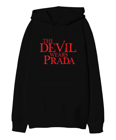 Tisho - The Devil Wears Prada Oversize Unisex Kapüşonlu Sweatshirt