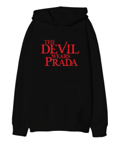 The Devil Wears Prada Oversize Unisex Kapüşonlu Sweatshirt - Thumbnail
