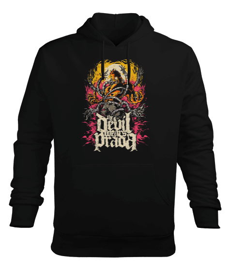 Tisho - The Devil Wears Prada Tasarım Baskılı Erkek Kapüşonlu Hoodie Sweatshirt