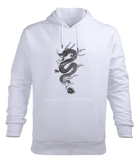 Tisho - THE DRAGON Erkek Kapüşonlu Hoodie Sweatshirt