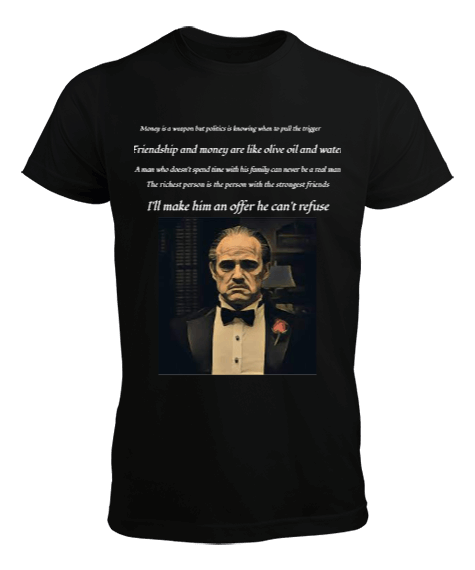 Tisho - The Godfather söz tişörtü Erkek Tişört