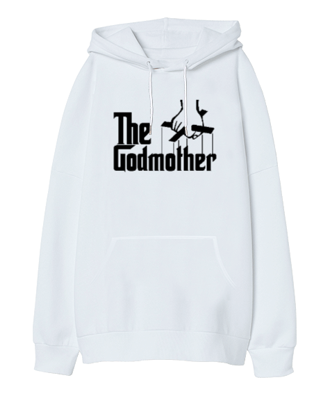 Tisho - The Godmother Oversize Unisex Kapüşonlu Sweatshirt
