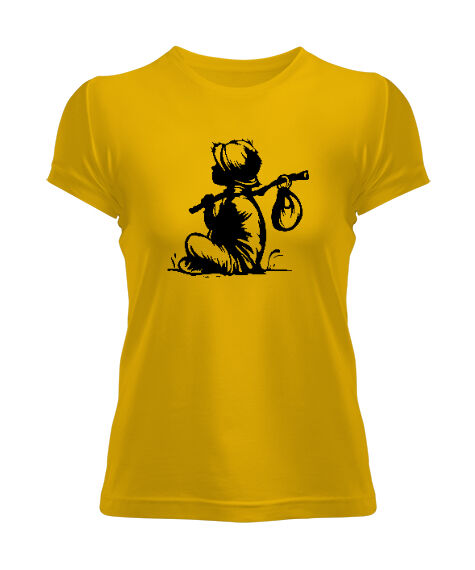Tisho - The Kid Sarı Kadın Tişört