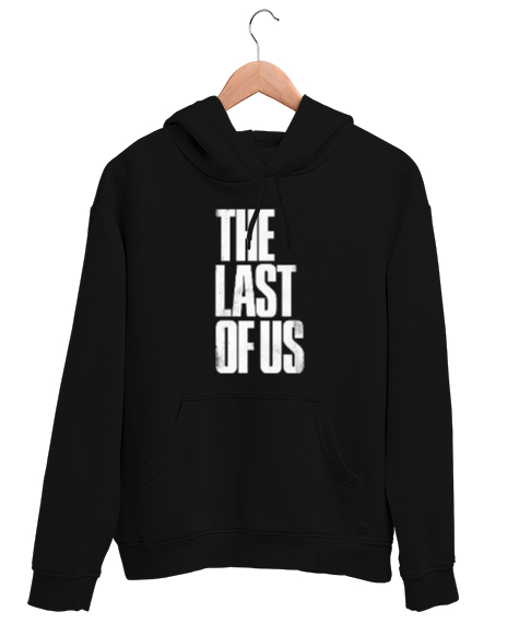 Tisho - The Last of Us Baskı Tasarımlı Siyah Unisex Kapşonlu Sweatshirt