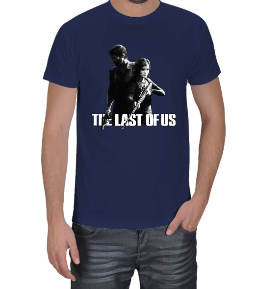 Tisho - The Last Of Us | Ellie and Joel Baskılı Erkek Tişört