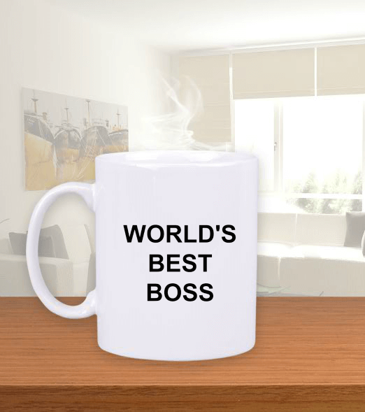 Tisho - The Office; Worlds Best Boss Beyaz Kupa Bardak