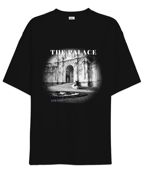 Tisho - The Palace - Dolmabahçe Siyah Oversize Unisex Tişört