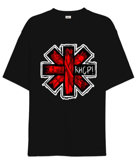 Tisho - The Red Hot Chili Peppers Rock Tasarım Baskılı Oversize Unisex Tişört