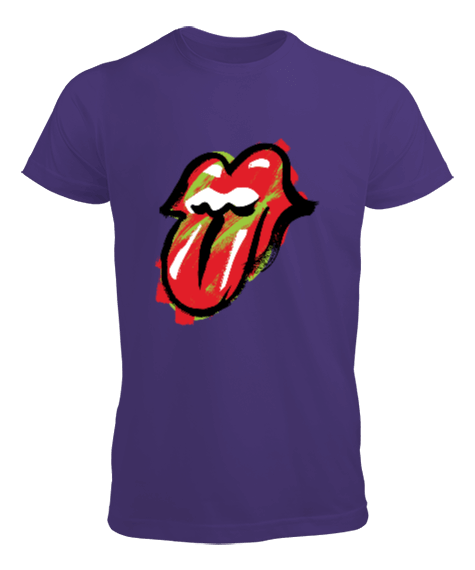 Tisho - The Rolling Stones Baskılı Erkek Tişört